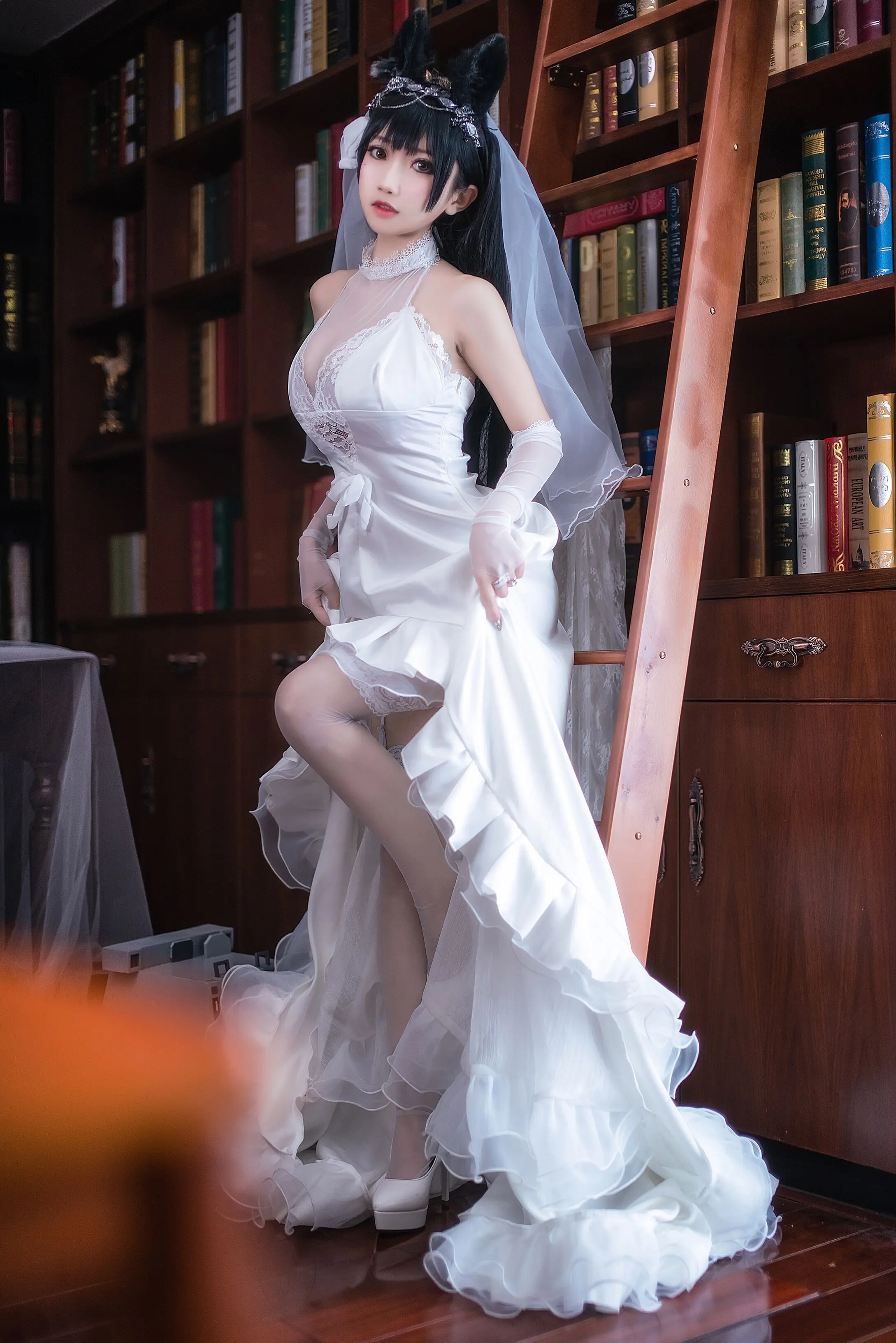 Irelia-H-Store-Azur-Lane-IJN-Atago-wedding-dress-Cosplay-Costume-white