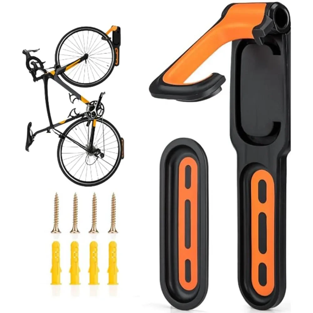 1PC Bicycle Wall Mount Rack Mtb Road Bike Storage Fixed Hanging Hook Bike Support Stand Bracket Holder Cycling Parking Buckle