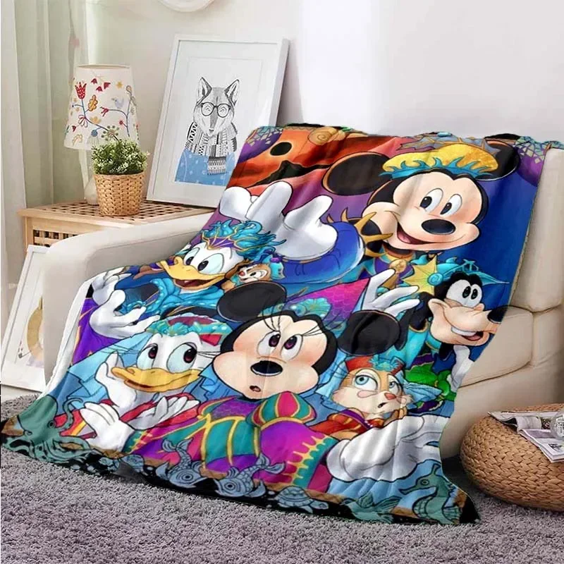 thumbnail image 1 of Manta ligera con estampado de Mickey Minnie de Disney para sala de estar, dormitorio, habitación de los niños, manta cálida, regalo de Navidad, 1 of 5