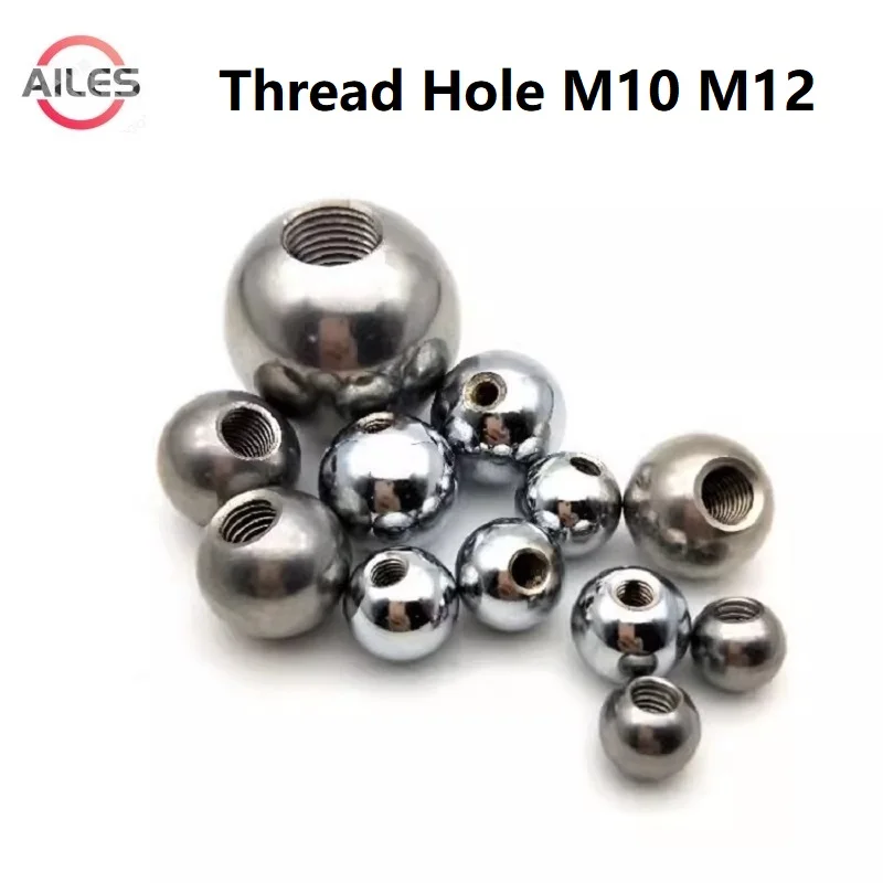 Bolas de Rosca Métrica de 304 Grânulos Sólidos Através do Furo Porca Cega 10 mm 12 mm M10 M12 Aço Inoxidável