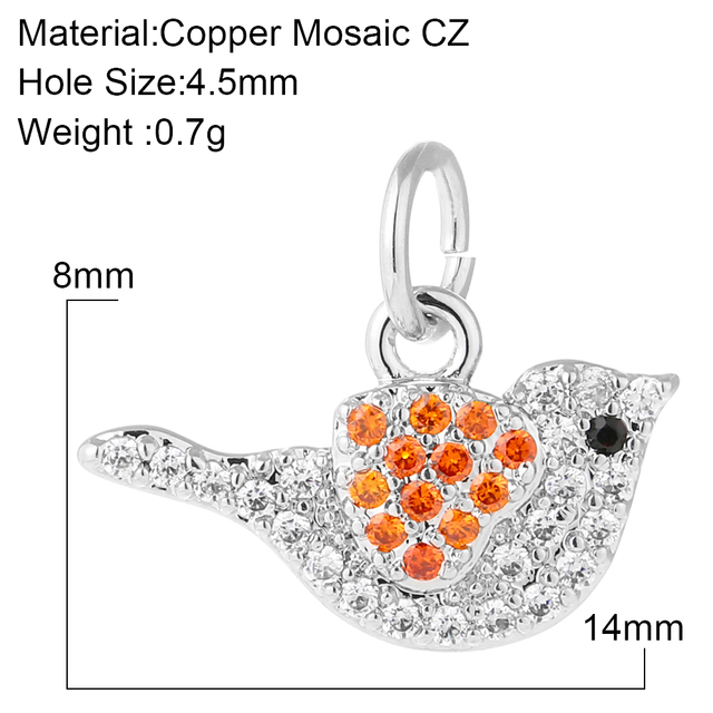 Crystal Animal Hummingbird Charms Necklaces For Women Fashion Jewelry Gold Pendant Color Chain Bird Pendant Choker Supplies