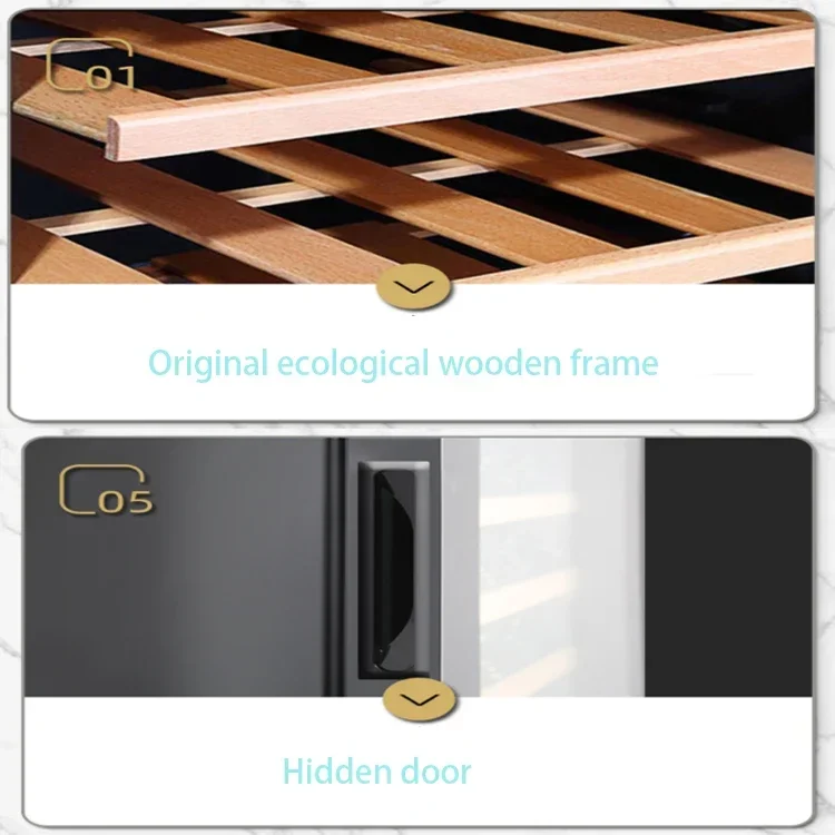 digital wooden french wine fridge refrigerator freezer