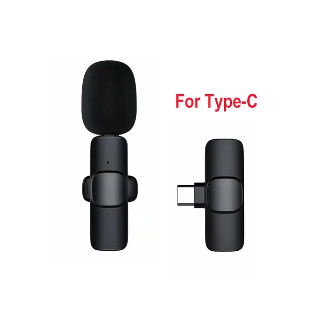 headset with mic Wireless Lavalier Microphone Portable Audio Video Recording Mini Mic for iPhone Android Live Broadcast Gaming Phone Microfonoe lavalier microphone Microphones