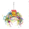 5-piece Parrot Toy Biting Toy Drawing Toy Finger Set Sichuan Pepper Wood Paper Silk Weaving Tube Toy Set 6