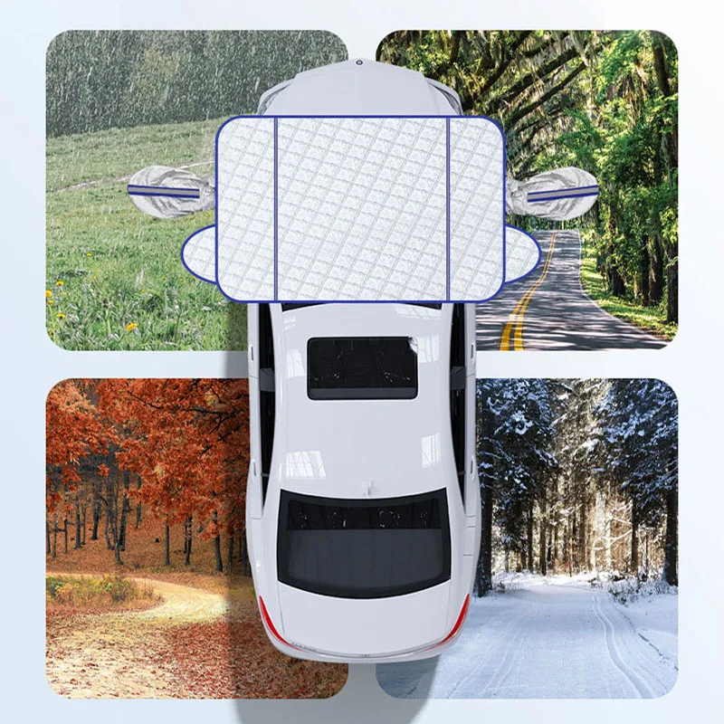 Seametal Auto Windschutz scheibe Sonnenschutz Abdeckung Schnee Sonnenschutz  wasserdicht Auto Magnet abdeckung Auto Front Windschutz scheibe Abdeckung  Schutz - AliExpress