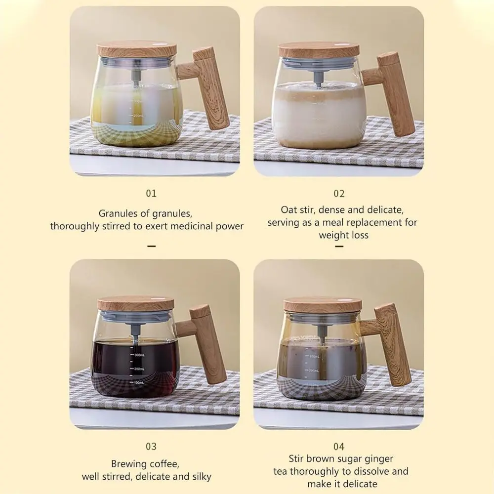 Stirring Cup Electric Self-Stirring Portable for Drinks Coffee Juice Milk Tea Soy