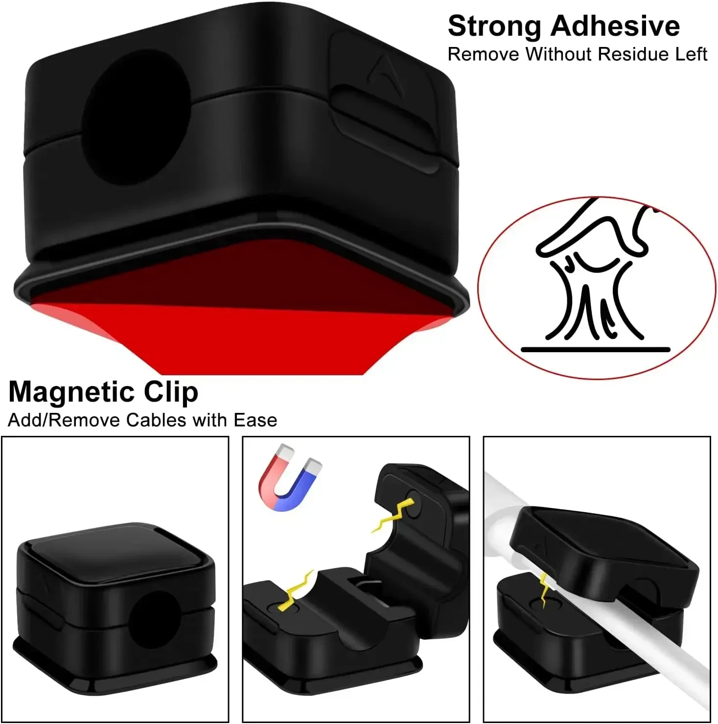 Cable Organizer 3/6/10Pcs Charger Protector Clip
