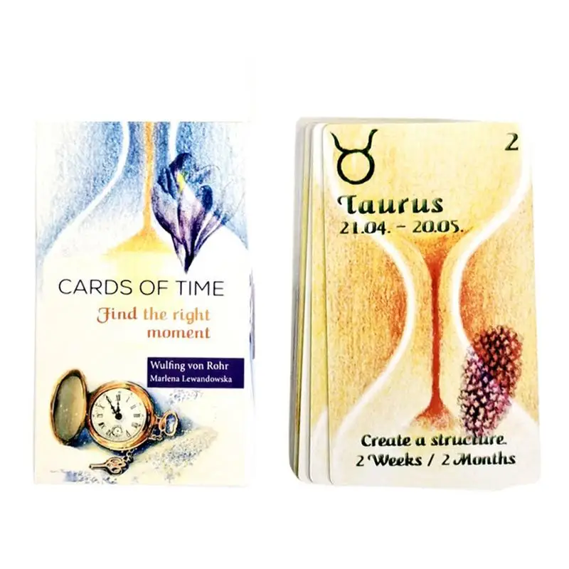

Hot Sales Cards Of Time Tarot English Version Paper Booklet Instructions Mysterious Divination Tarot Deck Board Game for Teen