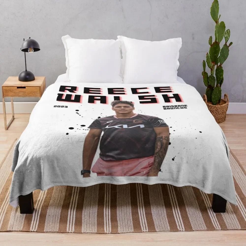 

Reece Walsh Throw Blanket Flannels Thin Decoratives Summer Blankets
