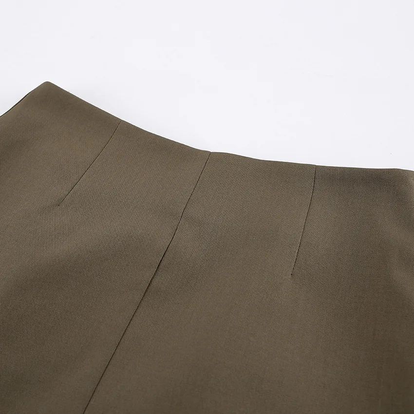 2026 Lady Daily Spring Autumn Outfits New Casual Wide Leg Short Pants Set Women Chic Solid Single Breasted Stand Collar Top Suit S989df144b3814af5ba474d6157365725z