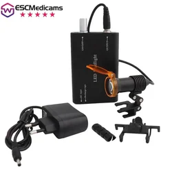 Dental Headlight Dental 5W LED Head Light for Dental Loupes Dentist with Yellow Filter Glasses Clip Rechargable Lamp Adjustable