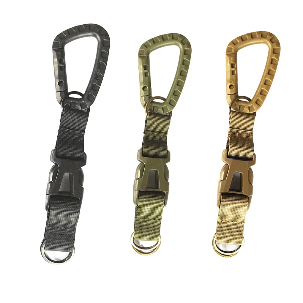 

3bags Durable Multifunctional Three Ring Buckle For Tactical Gear Combination Three Ring Buckle Tactical Backpack Buckle khaki 1