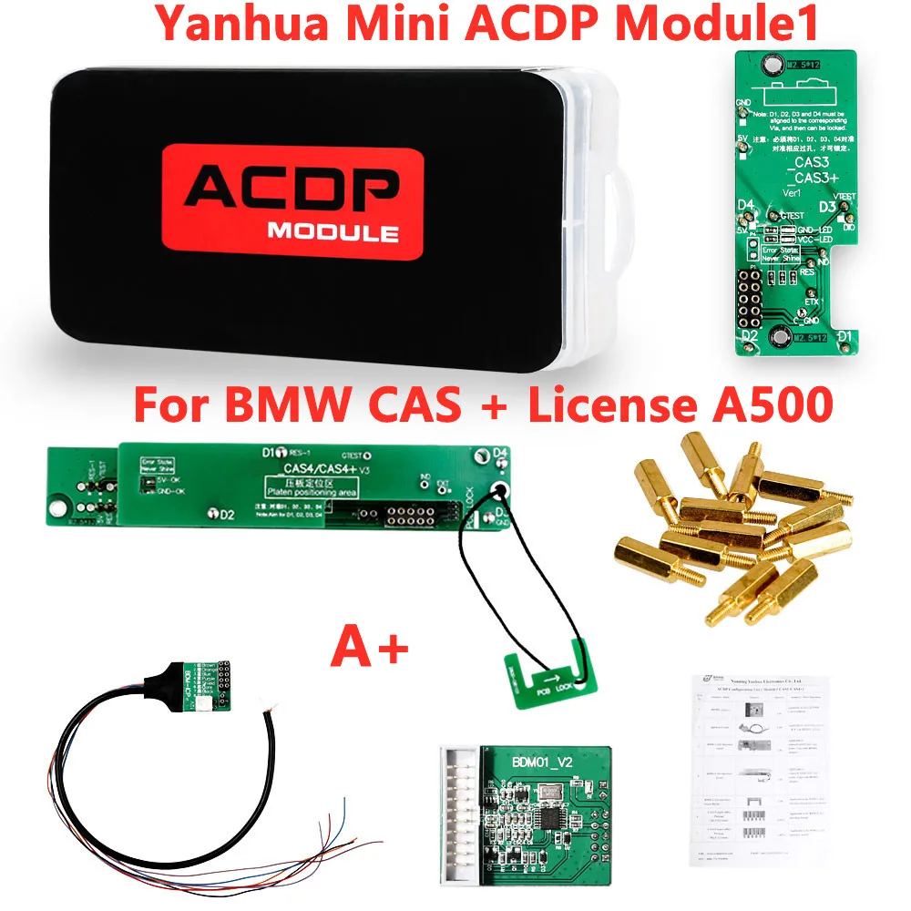 

A+ Yanhua Mini ACDP Module1 for BMW CAS1 CAS2 CAS3 CAS4 CAS4+ IMMO Key Programming Tool with License A500