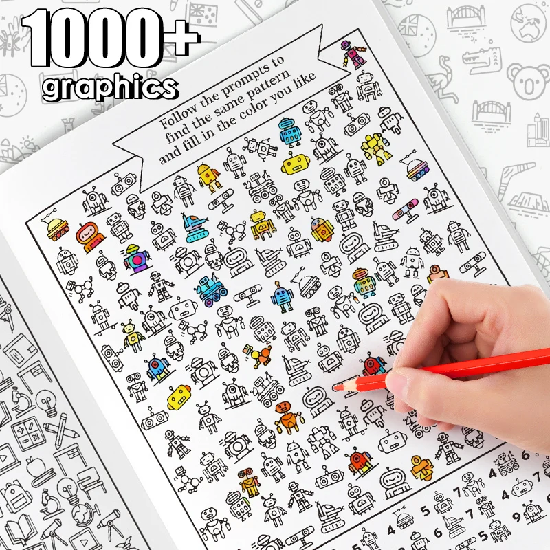 Libro de juegos visuales busca y cuenta para niños_voghion.com