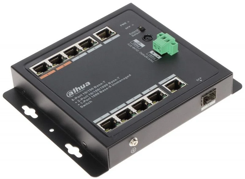 Коммутатор Dahua DH-PFS3111-8ET-96-F 10G 6PoE+ 96W неуправляемый | Компьютеры и офис