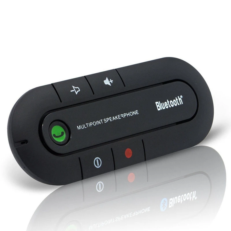 Haut-parleur de voiture Bluetooth 5.0 sans fil pour téléphone portable, kit  mains libres, récepteur de guidage vocale avec clip de visière - AliExpress