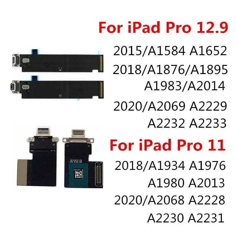 

Зарядный порт док-станция USB разъем для Apple iPad Pro 11 2018 2020 12,9 2015 гибкий кабель для передачи данных зарядное устройство запасные части