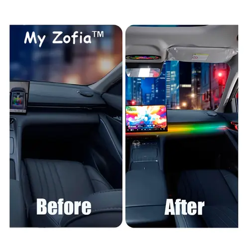 For Geely EX5 Galaxy E5 2024 2025 2026 Car LED Ambient Light USB Full Colors RGB Interior Hidden Remote Control Atmosphere Lamp - Image 2