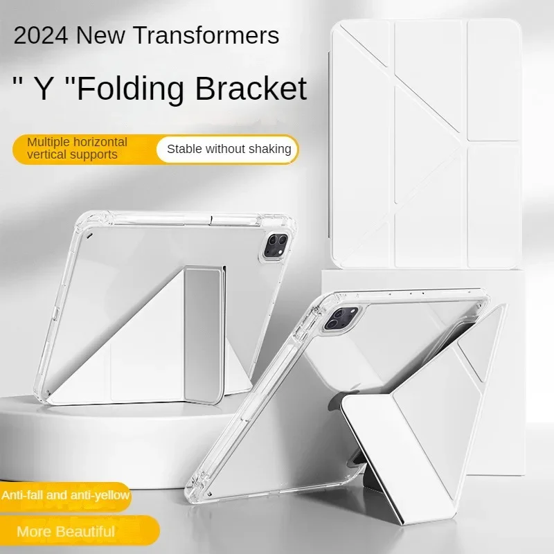 Universal Clear Case with Pencil Holder for iPad and Tablet Protection
