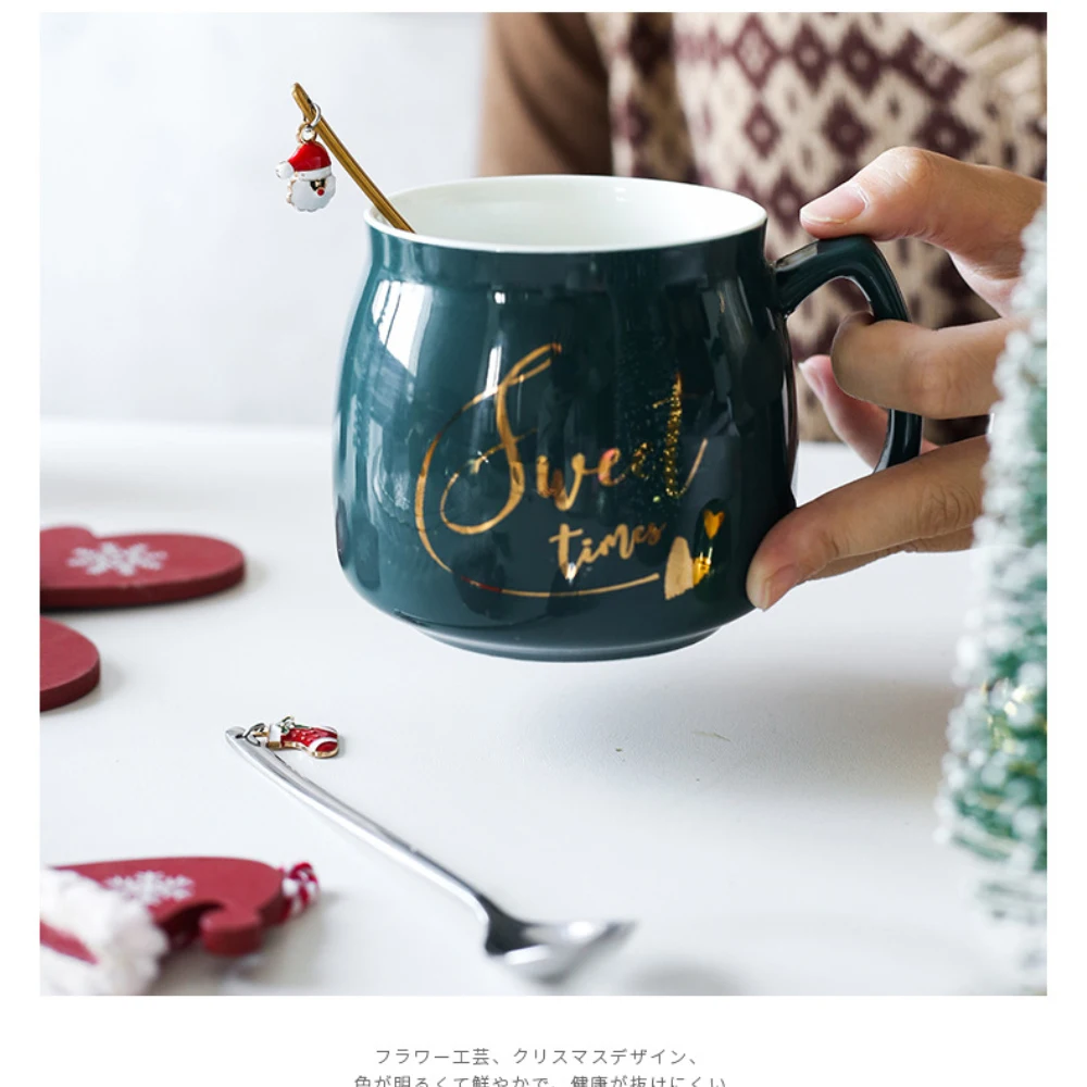 6 pezzi cucchiai da caffè natalizi con confezione regalo cucchiaini da Dessert cucchiai in acciaio inossidabile stoviglie regalo di natale capodanno 2022