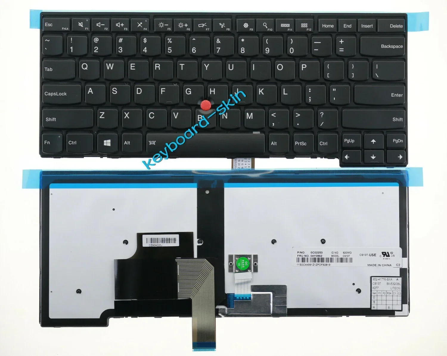 New US backlit Keyboard for lenovo IBM Thinkpad E431 E440 04X0101 ...