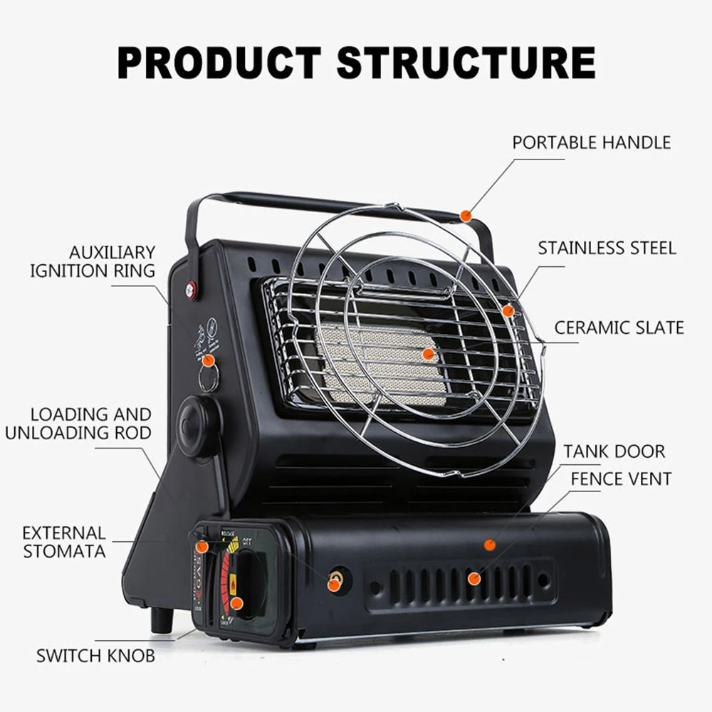 Camping Portable Heater Cooker Gas Heater Outdoor Heating Stove