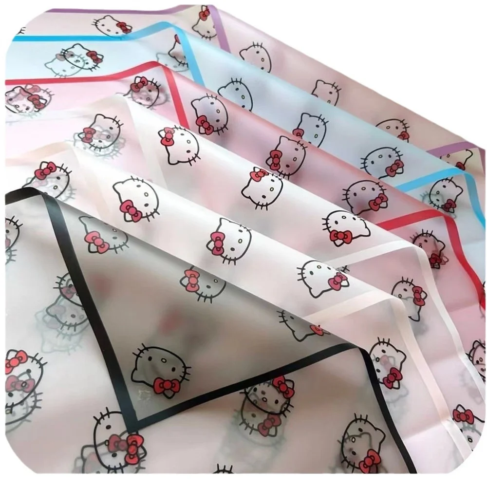 5-20sheets Flower Wrapping Paper Korean Style Cat Pattern Gift Rose Packing Florist Bouquet Wrapping Material