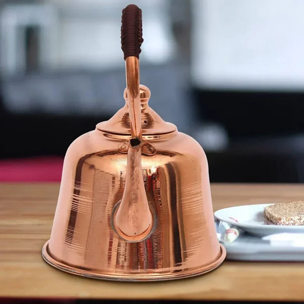 2L Pure Copper Teapot Handmade Red Copper Kettle Hot Pot Add Soup Pot Induction Cooker Boiling Water Kettle Cold Home