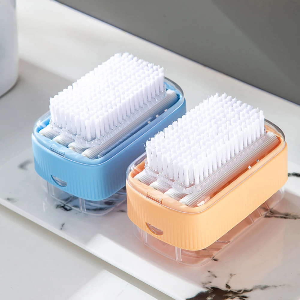 Soap Bubble Box With Laundry Brush Multifunctional Free Hand Rubbing Roller Box Easy to Disassemble Foams Quickly 4