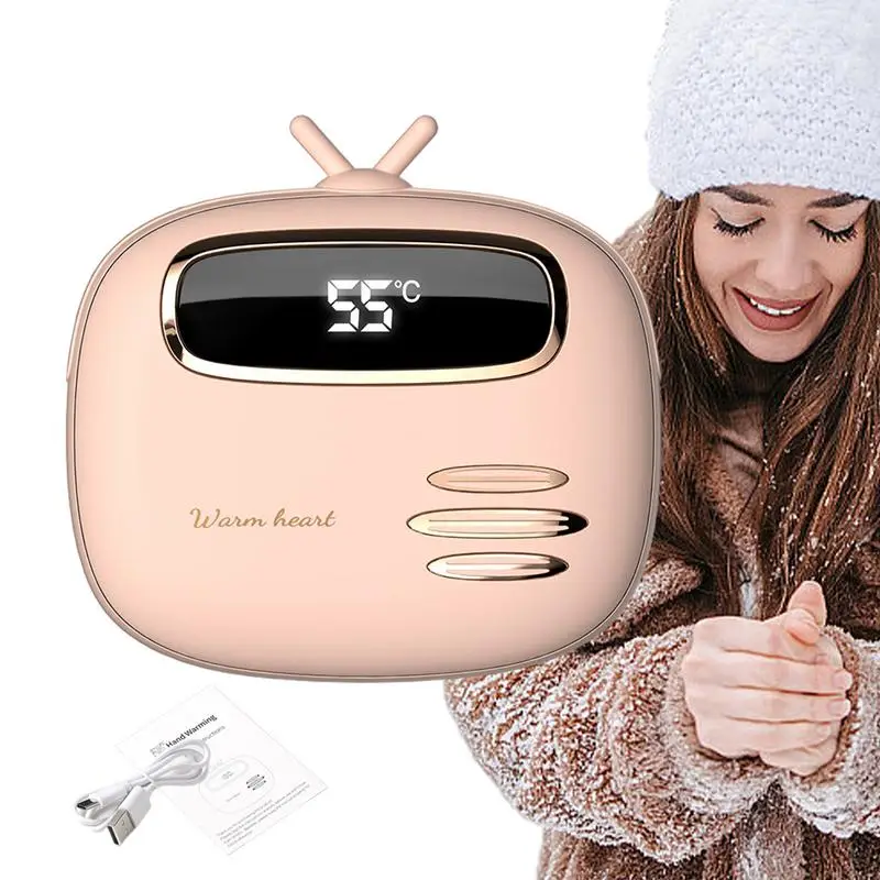 

Electric Portable Hand Warmer 3000mAh USB Rechargeable Fast Heating Reusable Mini Electric Cartoon TV Warmer Pocket Heater