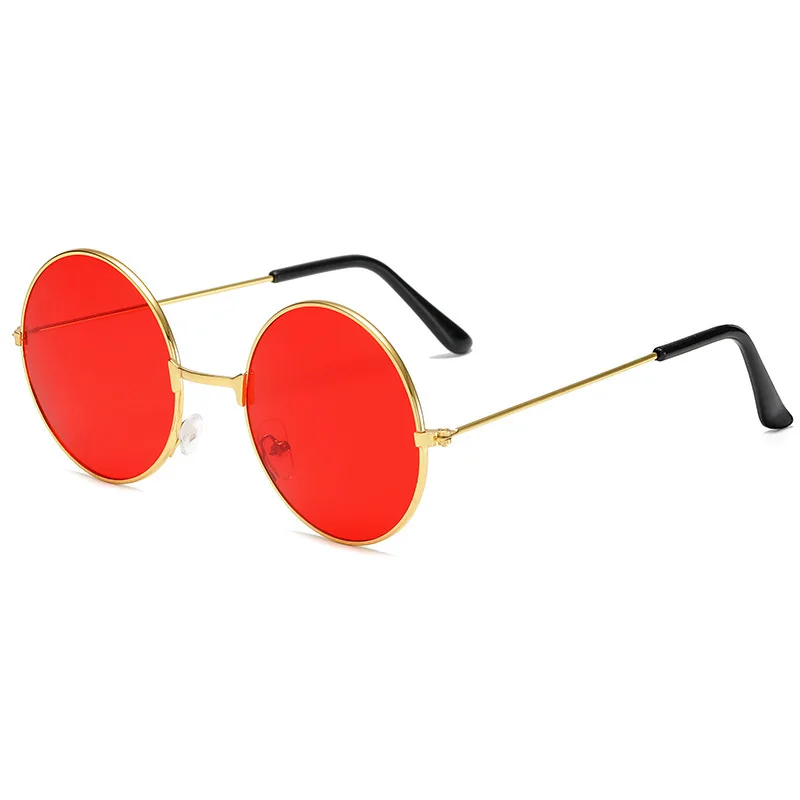 Retro Round Sunglasses For Women And Men Alloy Frame Designer_voghion.com