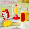 1PC Mini Baby Trumpet Toys Children Early Montessori Educational Toy Colorful Musical Instruments Games for Kids Gifts Horn Toy 3