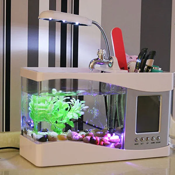 Creperture 19 Litre Aquarium Complete Set, Fish Tank with LED Light