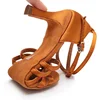 Sapatos de dança latina para meninas e mulheres, sapatilhas de dança moderna tango, sandálias salsa, salto de 5/7 cm 3