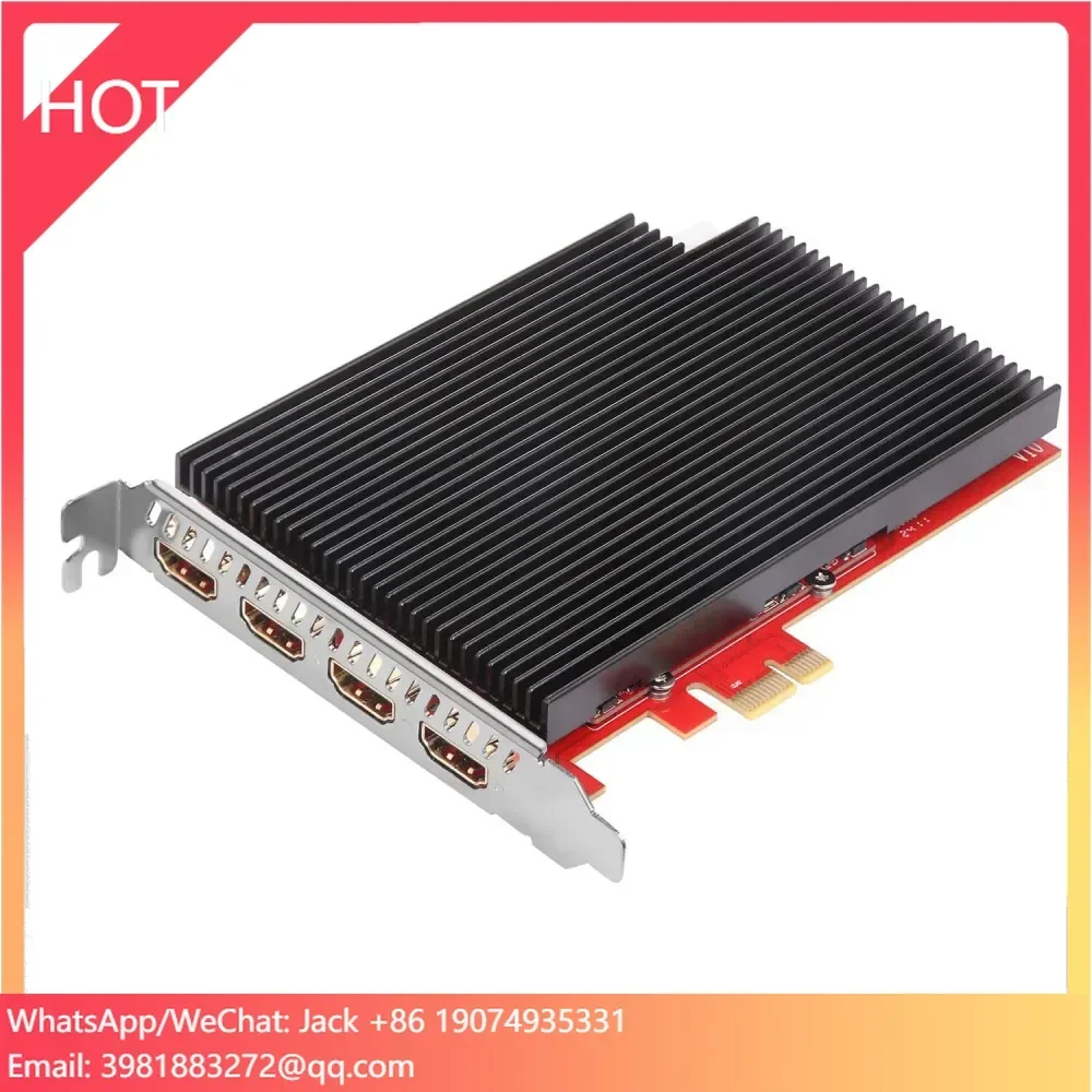 솔루션 또는 온라인 방송용 TBS6304X 디지털 4K 쿼드캡처 카드