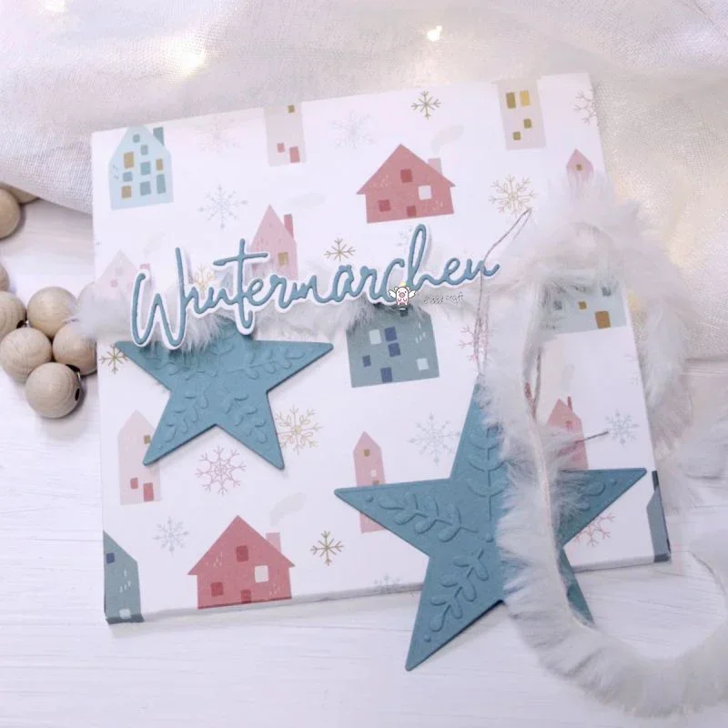 Mmao Craft Metall-Stanzformen, Schneidformen, Buchstaben-Dekoration, Scrapbook-Papier, Bastelmesser, Formklingen, Stanzschablonen, Stanzformen