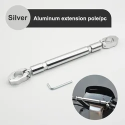 SEAMETAL Adjustable Multi-functional Aluminum Alloy Thickened Waterproof Motorcycle Balance Crossbar (Silver Bold Version)