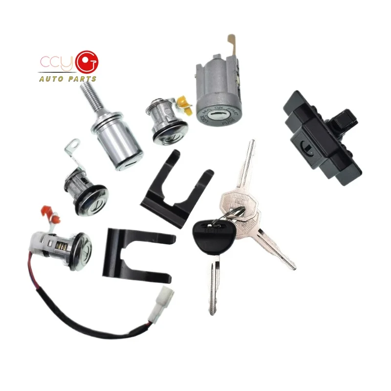 Oe MR259766 MR259744 New Lock Cylinder Key Set For Mitsubishi Pajero 2 II 1990-2004 V33 V364G54 4G64 4M40 6G72 V31W V32W V33 V36
