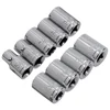 9 Pcs Hex Sockets 1/4 Inch Drive 5-13mm Hex-Bits Metric Sockets Wrench Head Nut Set With Red Base Power Drill Hand Removal-Tools 4