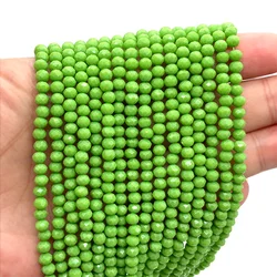 Vibrant Multicolor Faceted Crystal Beads - 8mm(about 68pcs) (C194 olive green)