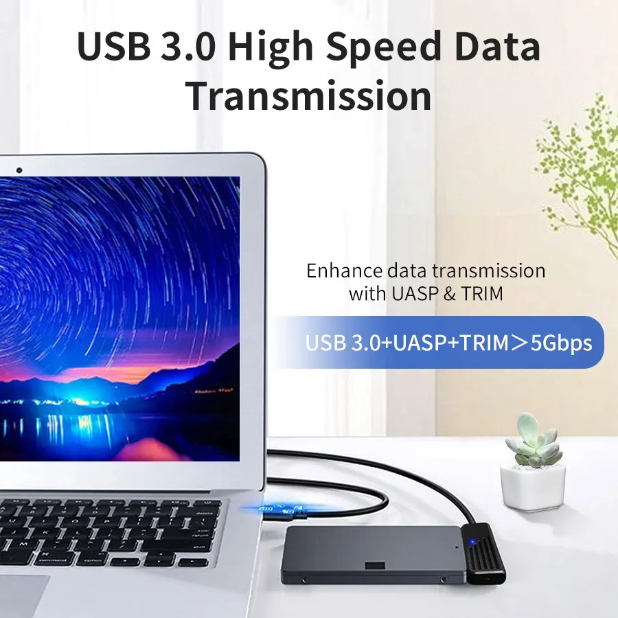 SATA to USB 3.0 어댑터 타입 C to SATA 케이블 5Gbps 고속 데이터 전송 2.5인치 HDD 하드 드라이브 SATA 어댑터