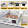 Electric Griddle, Electric Flat Top Grill, 3000W Countertop Griddle with Shovels and Brushes for Restaurant Kitchens 3