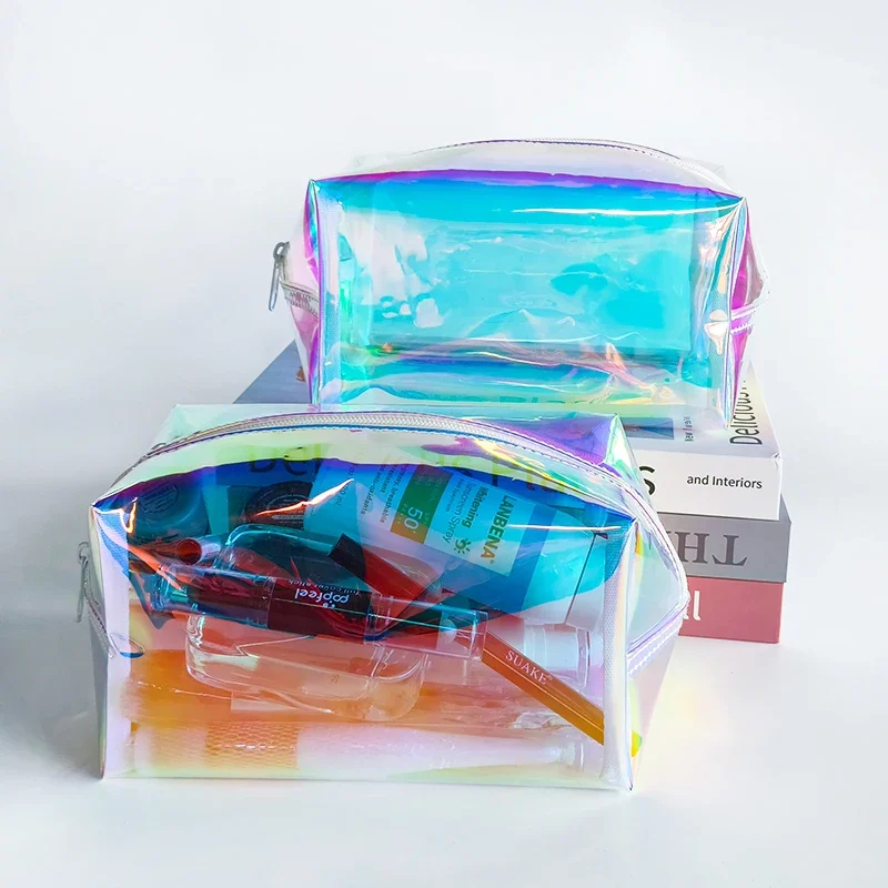 Women Portable Travel Wash Bag Symphony Transparent Waterproof Makeup Storage Pouch Large Capacity Cosmetic Organizer Beauty Bag