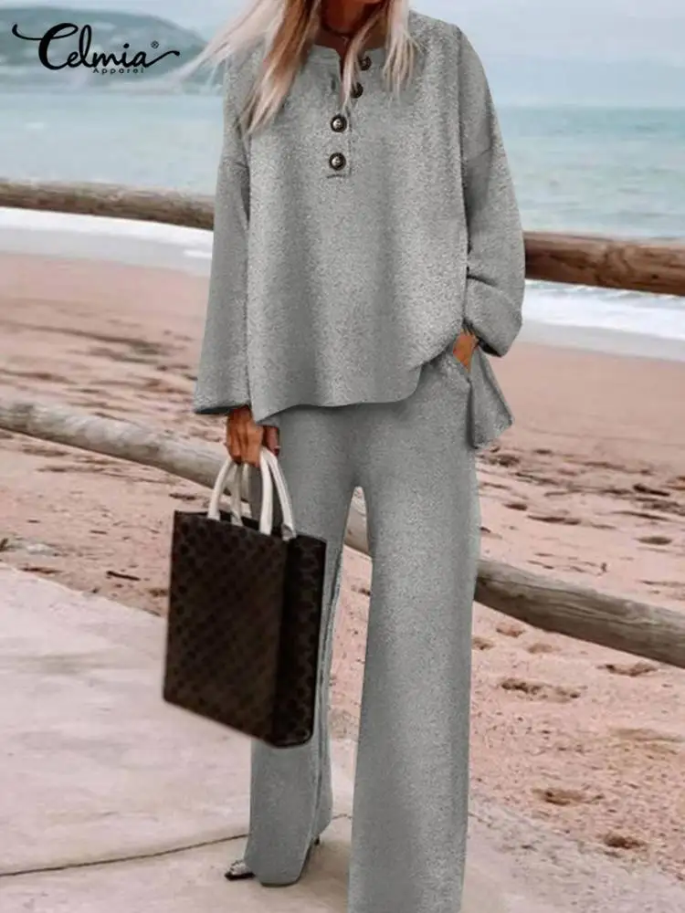 ZANZEAWomenFashionMatchingSetsAutumnCasualSuitsLongSleeve