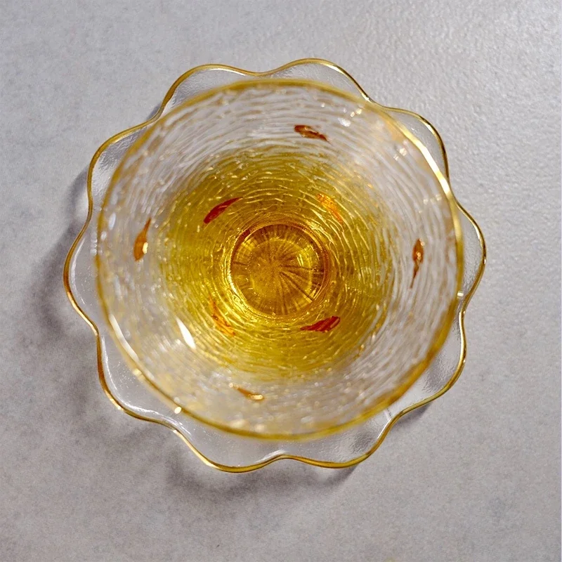 Crystal Galss Tea Cup and Saucer Set teapot cup set