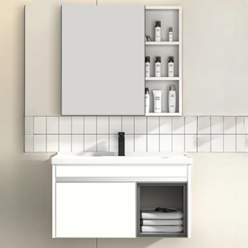 Armadietto Armadio Mobiletto Del Bagno Mensole A Muro Vanity Mobiletto Del Bagno Pavimento In Acciaio Inox Badschrank Mobili Per La Casa Yq50Bc