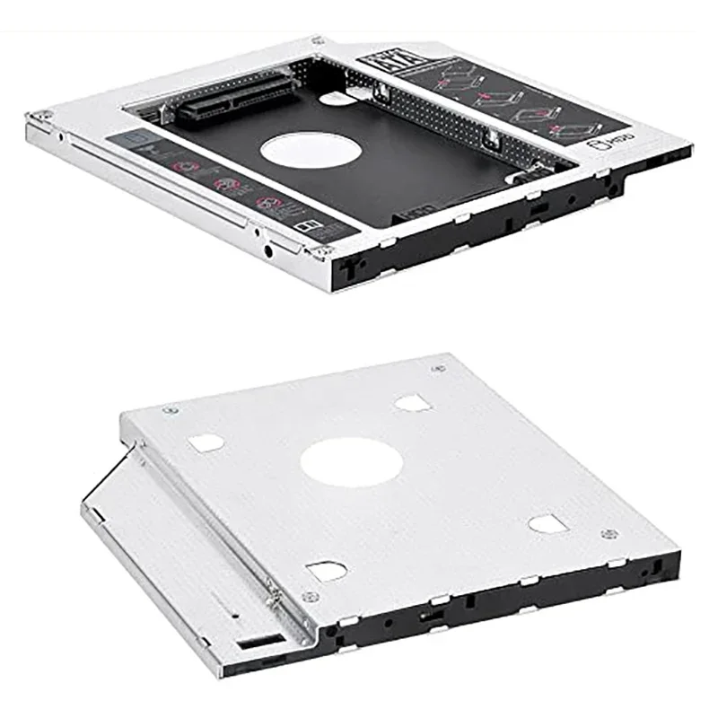 9.5mm 12.7mm Aluminum 2nd Second HDD Caddy SATA 3.0 for 2.5'' SSD DVD CD-ROM Enclosure Adapter Hard Disk Drive