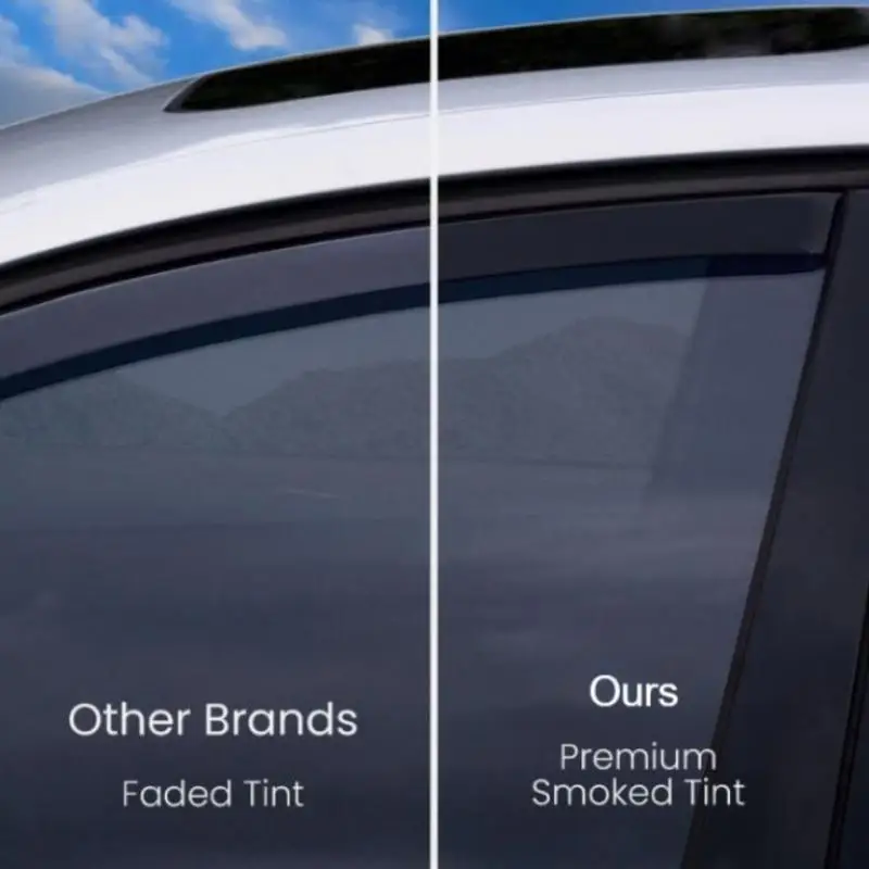 2pcs Vent Visors Sun Wind Rain Shield For Ford Transit MK8 2013-onwards 2 Door Van Wind Deflectors Window Visor Shelters Car Accessories
