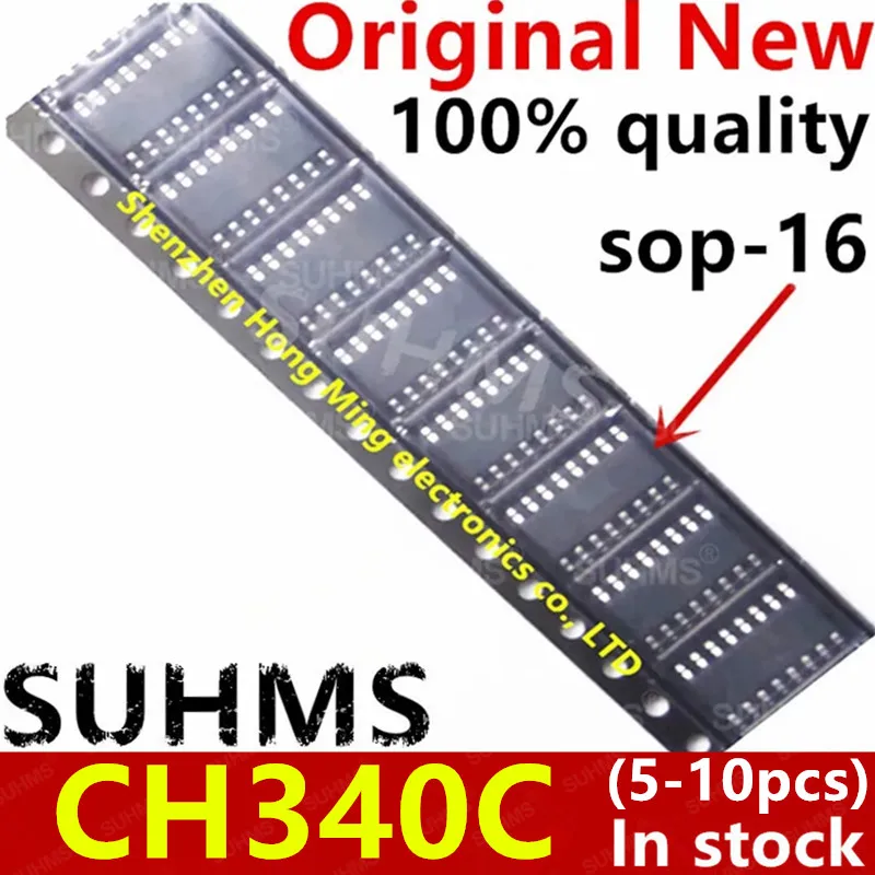 (5-10piece)100% New CH340C sop-16 Chipset power chip ic power chip