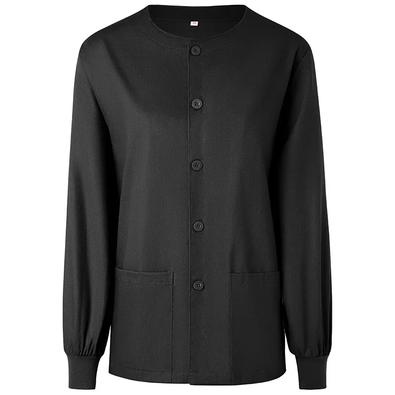 Sleeve Cardigan Scrub Jacket Koi Essentials Kori Women's 2-Pocket